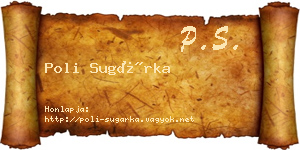 Poli Sugárka névjegykártya